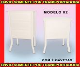 Cômoda Modelo 02 - 2 Gavetas - Branco