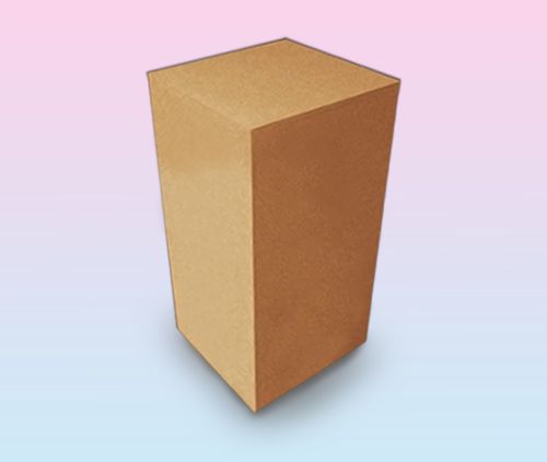 Caixa Cubo Lisa - Crú