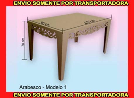 Mesa Arabesco - Crú - Modelo 01