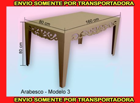 Mesa Arabesco - Crú - Modelo 03